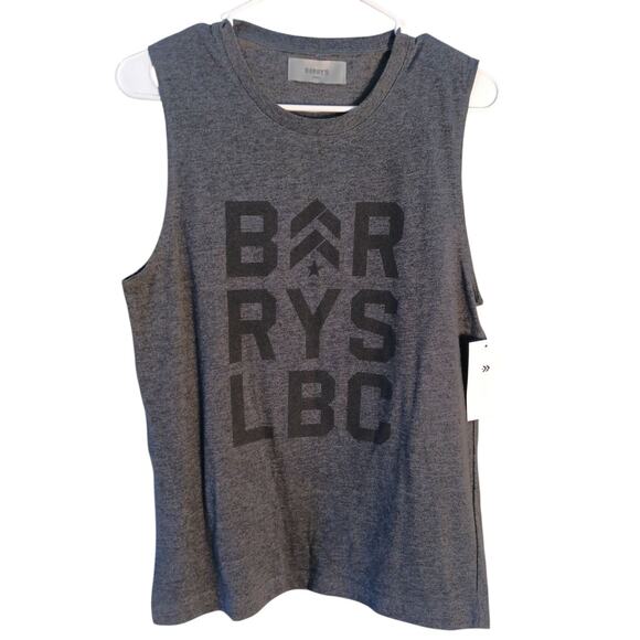 Barry's Dark Grey Muscle Tank Small - Picture 1 of 5